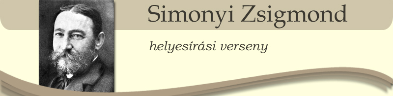Simonyi Zsigmond helyesírási verseny